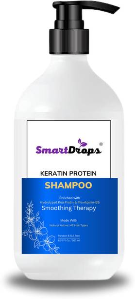 smartdrops Keratin Smooth Shampoo For Dry Frizzy Hair Soft Silky Shine