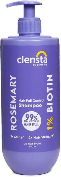 Clensta Rosemary Hair Fall Control Shampoo with Rosemary & Biotin for Reducing Hair Loss