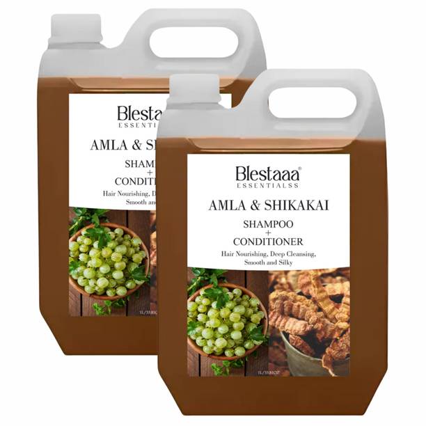 blestaaa essentialss Amla Reetha Shikakai Shampoo For Shine Hair .