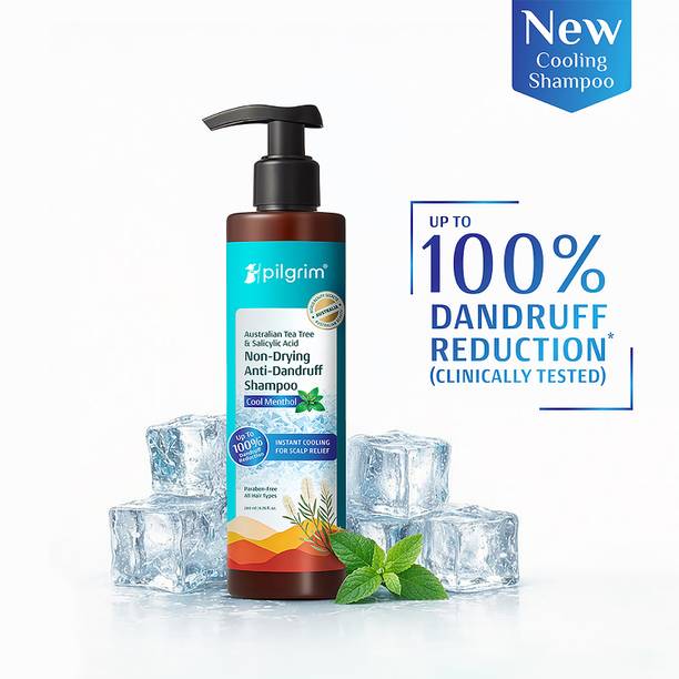 Pilgrim Australian Tea Tree Anti-Dandruff Shampoo With Cooling Menthol For Itchy Scalp