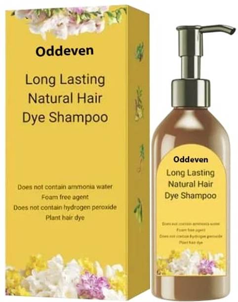 ODDEVEN Long-Lasting Black Hair Dye Shampoo – Natural & Easy to Use! , Black