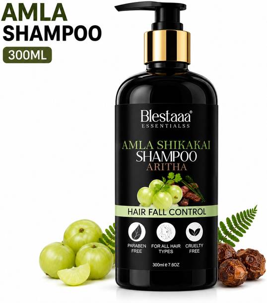 blestaaa essentialss Amla Shikakai Shampoo for Hair Fall Control, Stronger Roots & Healthy Hair