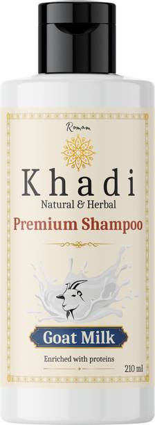 Romam Khadi Natural Goat Milk Shampoo | Moisturization & Repair for Dry & Frizzy Hair