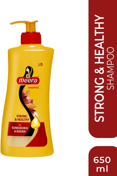 Meera Strong And Healthy Shampoo,With Kunkudukai and Badam,Paraben Free