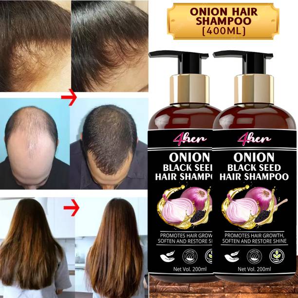 4her Red Onion Blackseed Anti Dandruff No Parabens & Sulphates Shampoo