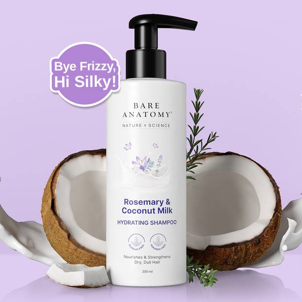 BARE ANATOMY Rosemary Shampoo for Silky & Hydrating Hair | Strengthens & Nourishes