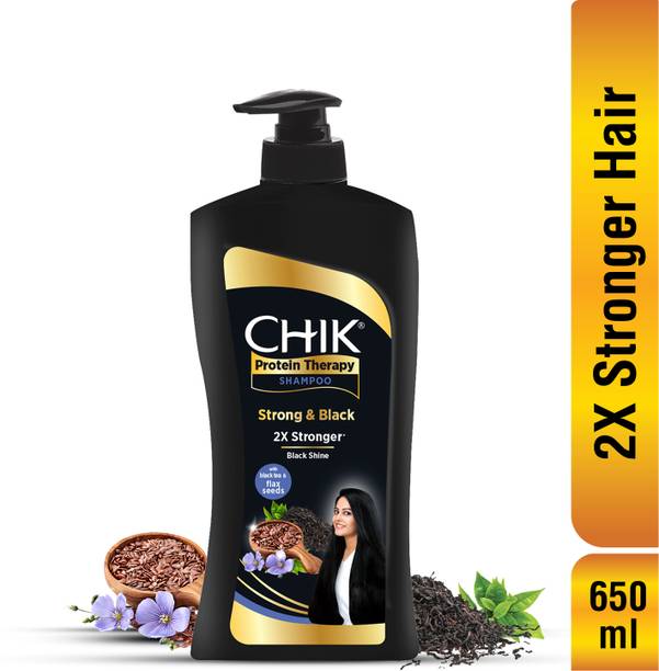 Chik Protein Solution Thick And Glossy Shampoo, Bhringraj Oil & Black Tea