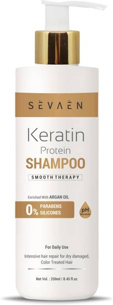 SEVAEN keratin protein with argan oil shampoo