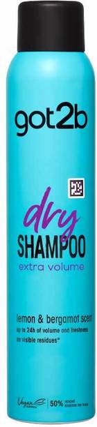 Got2b Dry Shampoo Instant Fresh Up Extra Volume, Cleanser With 48hrs Fragrance, 200 ml
