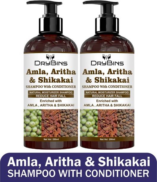DRYBINS Amla Aritha & Shikakai Shampoo With Hair Conditioner