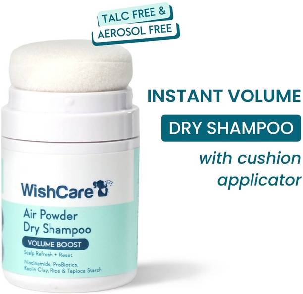 WishCare Air Powder Dry Shampoo for Oily Hair & Scalp, No White Cast & Aerosol