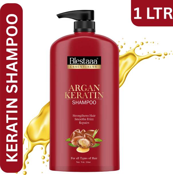 blestaaa essentialss ARGAN OIL KARATIN SHAMPOO FOR ANTI HAIR FALL CONTROAL FOR MEN WOMEN.