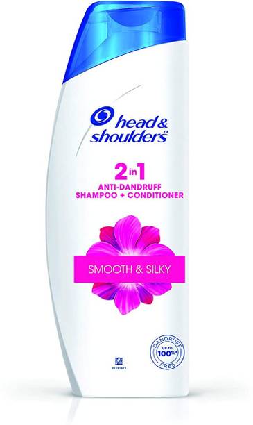 HEAD & SHOULDERS Smooth & Silk 2 in 1 Shampoo Pack of 1