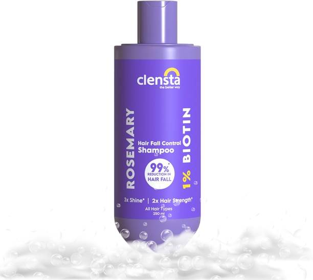 Clensta Rosemary Hair Fall Control Shampoo with Rosemary & Biotin for Reducing Hair Loss