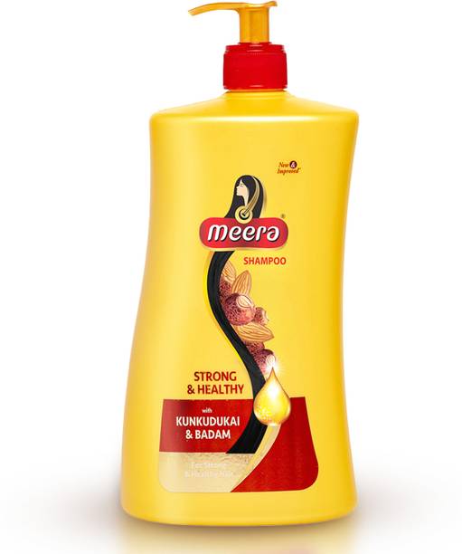 Meera Strong And Healthy Shampoo,With Badam and Kunkudukai,Paraben Free