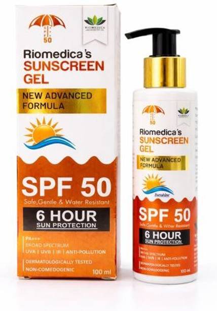 RIOMEDICA Sunscreen - SPF 50 PA+++ SUNSCREEN GEL NEW ADVANCED FORMULA SPF50