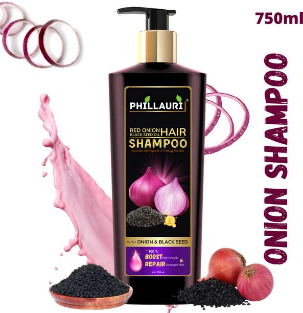 Phillauri Onion Shampoo For Hair Growth & Hair Fall Control with Onion & Black Seed Oil