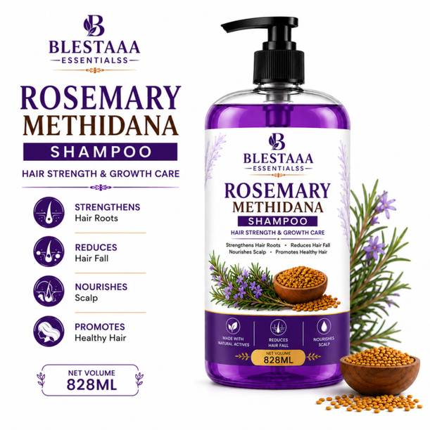 blestaaa essentialss Rosemary Anti Hair Fall Shampoo with Biotin for Strong Roots & Natural Shine