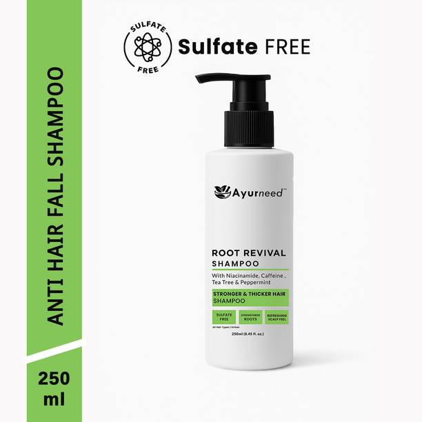 ayurneed Hairfall Control Shampoo | Sulfate-Free with Caffeine & Niacinamide Power