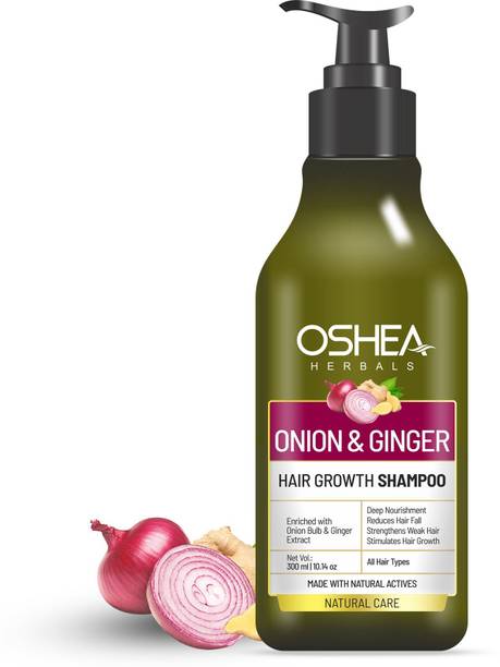 OSHEA Onion & Ginger Shampoo for Hair Growth & Reduced Hairfall