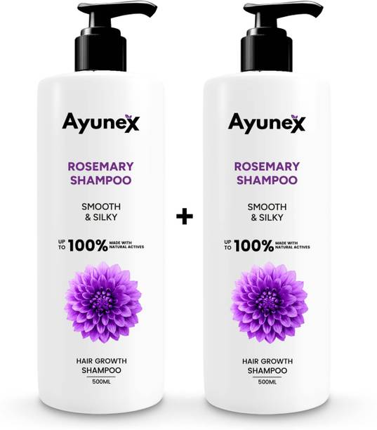 AYUNEX Rosemary Natural Shampoo | Anti Hair Fall Formula | Smooth & Silky Hair