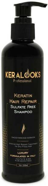 keralooks professional keratin sulphate free shampoo for dry and frizzy hair