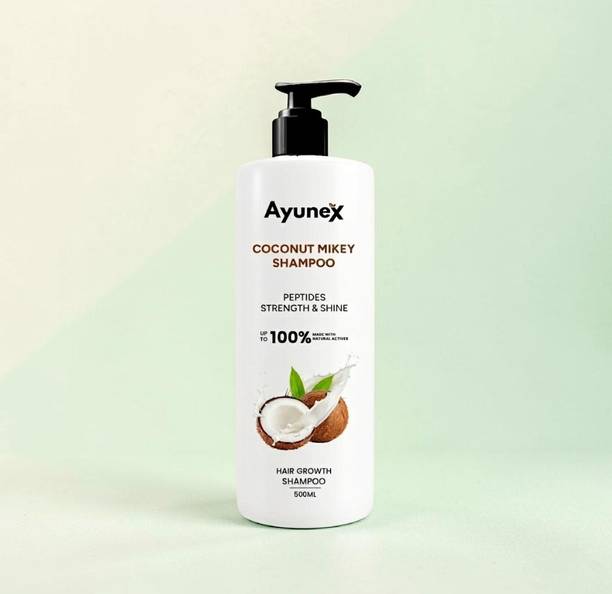 AYUNEX Coconut Shampoo 500ml Smooth & Silky Hair Care Formula