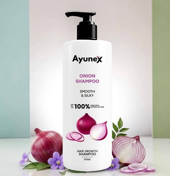 AYUNEX Onion Hair Shampoo 250 ml for Strong & Healthy Looking Hair