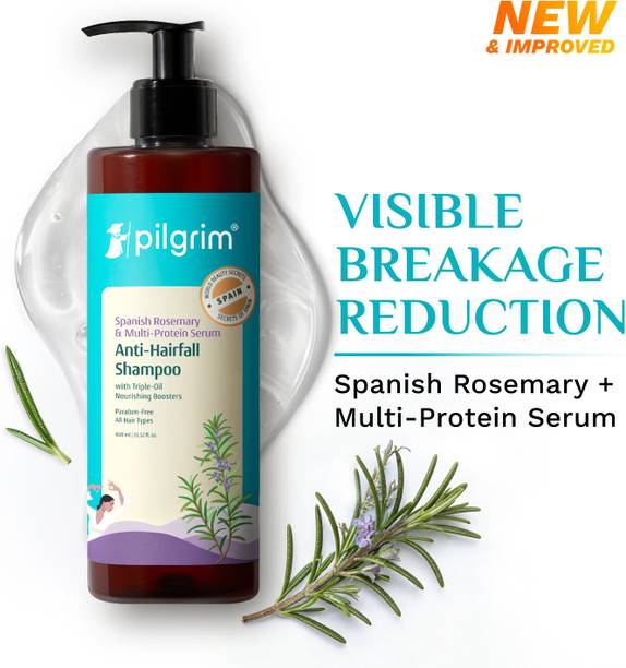 Pilgrim Spanish Rosemary & Biotin Anti Hairfall Shampoo | Reduce Hair Loss & Breakage