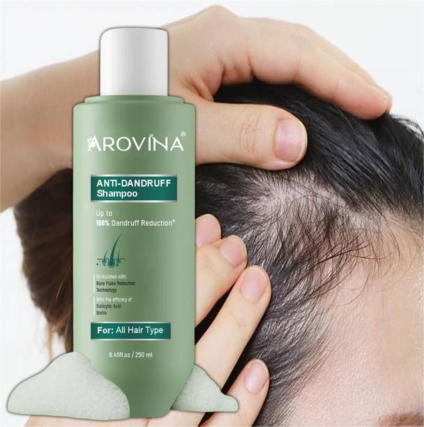 Arovina Anti Dandruff Shampoo 90 with Salicylic Acid & Biotin for Women & Men