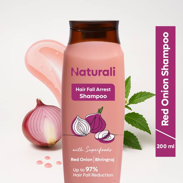 Naturali Hairfall Arrest Shampoo with Red Onion & Bhringraj�| Sulphate & Paraben Free