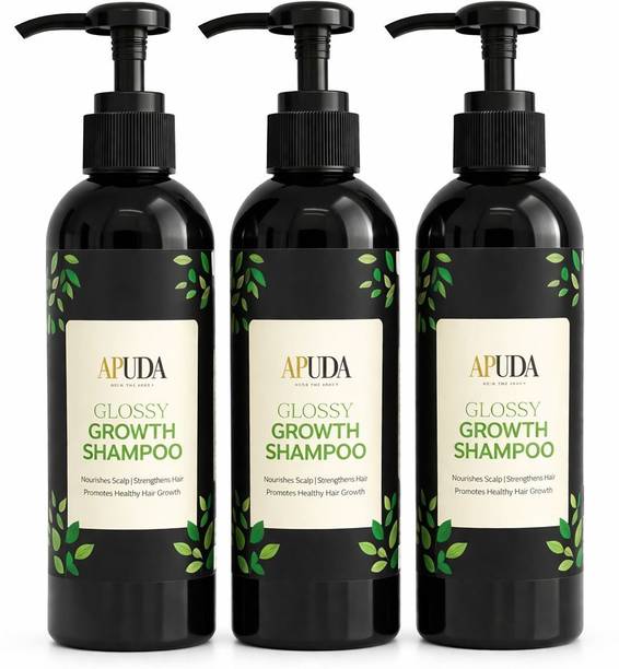 APUDA Glossy Growth Shampoo 200ml Anti-Dandruff Herbal Hair Cleanser Care Wash