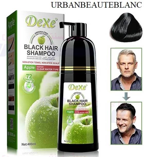 URBANBEAUTEBLANC "DeeXee" Black Hair Shampoo Apple Water Type | Ammonia-Free Instant Hair hampoo