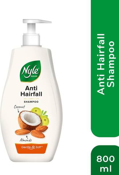 Nyle AntiHairfall Shampoo For Hairfall Control with Natural Coconut Milk,Badam & Amla