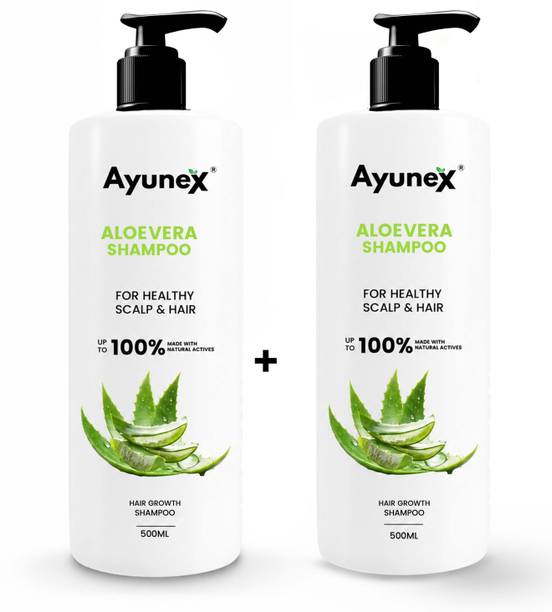 AYUNEX Aloe Vera Daily Use Shampoo | Hydrating & Sulphate-Free | Smooth Hair Care