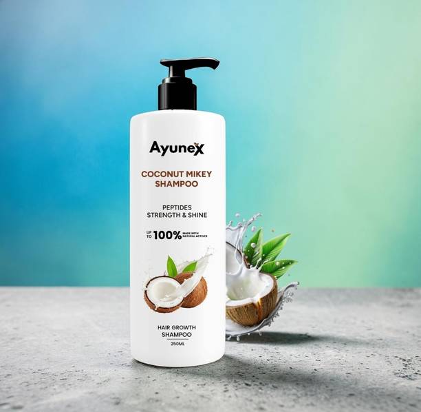 AYUNEX Coconut Hair Shampoo 250ml for Soft and Manageable Hair