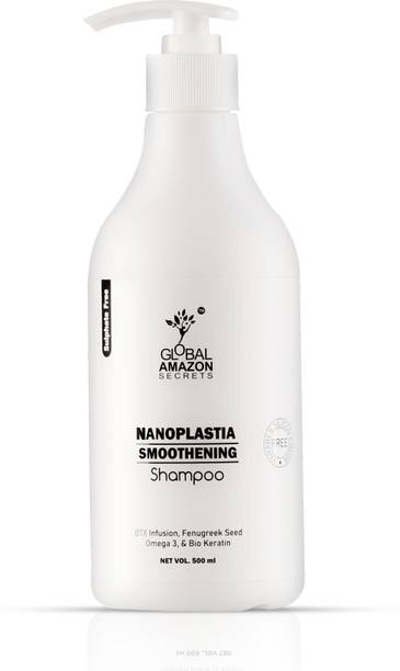 Global Amazon Secrets Nanoplastia Smoothening Shampoo with Omega 3 & Bio Keratin to support your scalp