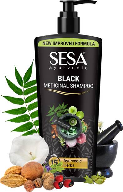 SESA Ayurvedic Shampoo for Hair Fall Control With Bhringraj and 16 Natural Herbs