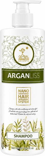 Global Amazon Secrets Arganliss shampoo Nano conditioning hair washing system