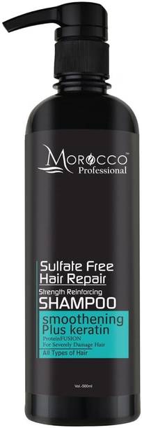 Morocco Professional Hair Repair Sulphate Free Keratin Shampoo for Dry, Damaged & Frizzy Hair