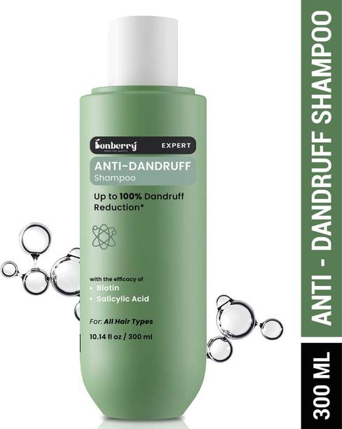 Bonberry Anti-Dandruff Shampoo - ,Strengthens Hair with Salicylic Acid & Biotin