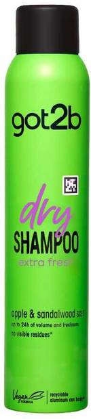 Got2b Dry Shampoo Instant Fresh Up Extra Fresh Up, For 48 hours Fragrance, 200ml