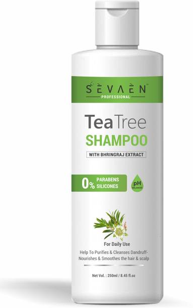 SEVAEN PROFESSIONAL Tea Tree shampoo 250ml No Paraben & Mineral Oil-for Men and Women