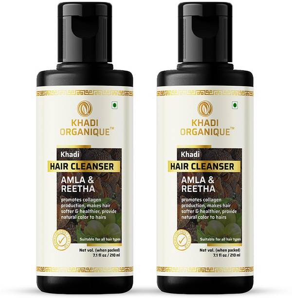 khadi ORGANIQUE 'Khadi Organique Amla & Reetha Shampoo/ hair cleanser( pack of 2)