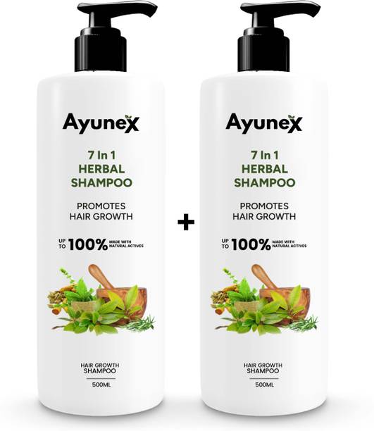 AYUNEX 7-in-1 Ayurvedic Herbal Shampoo | Intense Hair Growth & Damage Repair