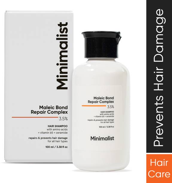 Minimalist Hair Shampoo for Dry, Damaged & Frizzy with 3.5% Maleic Bond Repair Complex