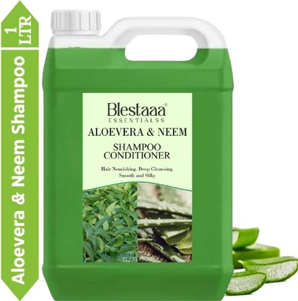 blestaaa essentialss Natural Neem & Aloe Vera Juice Cleanser Shine Shampoo