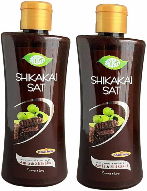 MEGHDOOT Herbal Shikakai Ayurvedic Shampoo 200ml (Pack of 2)