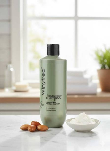 Winyfred Keratin & Silky Hair Shampoo – with Aloe Vera & Ginseng Korean Formula