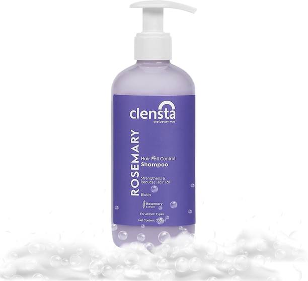 Clensta Rosemary Hair Fall Control Shampoo with Rosemary & Biotin for Reducing Hair Loss